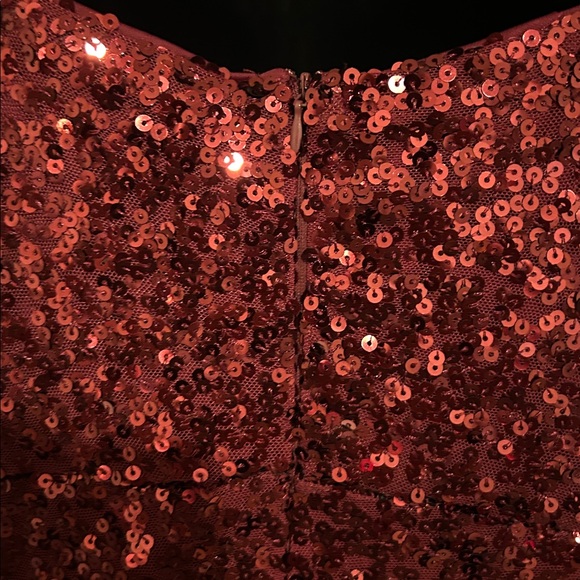 Arella's Bestie Sequin Mini Dress - Red - Picture 6 of 7